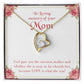 To Mom Remembrance Message God Gave Mother Forever Necklace w Message Card-Express Your Love Gifts