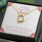 To Mom Remembrance Message God Gave Mother Forever Necklace w Message Card-Express Your Love Gifts