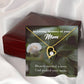 To Mom Remembrance Message God Picked Mom Forever Necklace w Message Card-Express Your Love Gifts