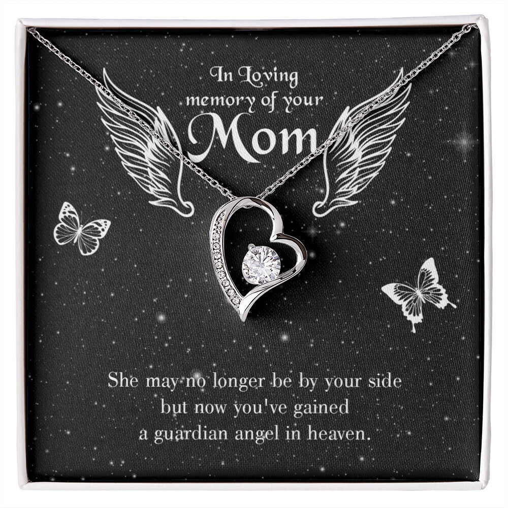 To Mom Remembrance Message Guardian Angel Forever Necklace w Message Card-Express Your Love Gifts