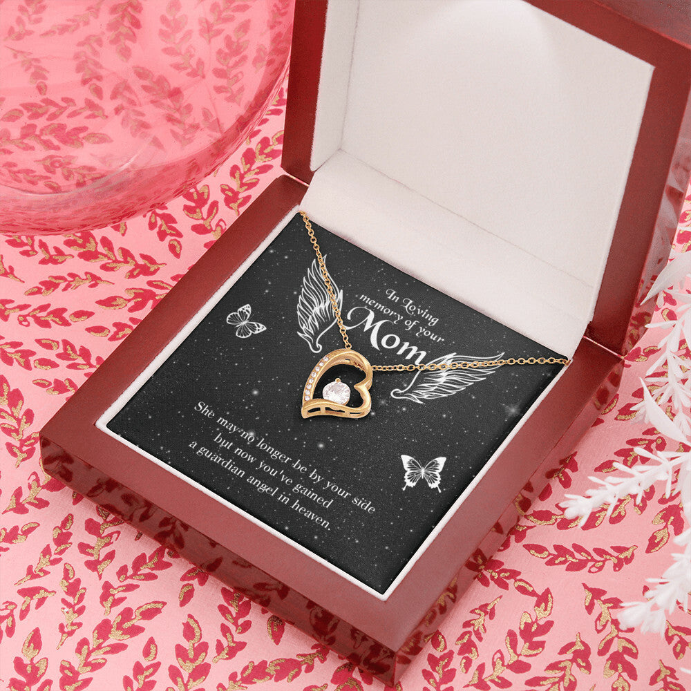 To Mom Remembrance Message Guardian Angel Forever Necklace w Message Card-Express Your Love Gifts