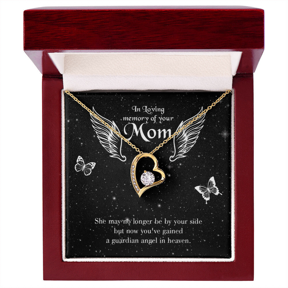 To Mom Remembrance Message Guardian Angel Forever Necklace w Message Card-Express Your Love Gifts