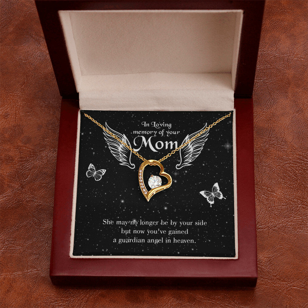 To Mom Remembrance Message Guardian Angel Forever Necklace w Message Card-Express Your Love Gifts