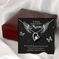 To Mom Remembrance Message Guardian Angel Forever Necklace w Message Card-Express Your Love Gifts
