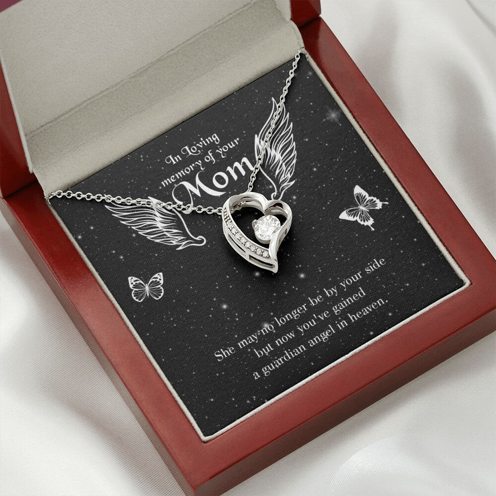 To Mom Remembrance Message Guardian Angel Forever Necklace w Message Card-Express Your Love Gifts