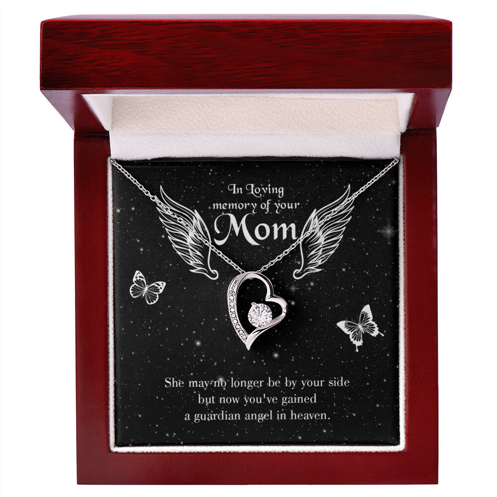 To Mom Remembrance Message Guardian Angel Forever Necklace w Message Card-Express Your Love Gifts