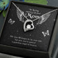 To Mom Remembrance Message Guardian Angel Forever Necklace w Message Card-Express Your Love Gifts