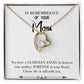 To Mom Remembrance Message Guardian Angel Forever White Forever Necklace w Message Card-Express Your Love Gifts