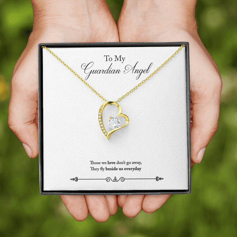 To Mom Remembrance Message Guardian Angel Remembrance Forever Necklace w Message Card-Express Your Love Gifts