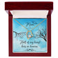 To Mom Remembrance Message Half of My Heart Forever Necklace w Message Card-Express Your Love Gifts