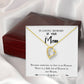 To Mom Remembrance Message Heaven in Our Hearts White Forever Necklace w Message Card-Express Your Love Gifts