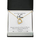 To Mom Remembrance Message Heaven in Our Hearts White Forever Necklace w Message Card-Express Your Love Gifts