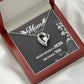 To Mom Remembrance Message Heaven Needed a Hero Forever Necklace w Message Card-Express Your Love Gifts