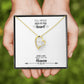 To Mom Remembrance Message Hold You in my Heart Forever Necklace w Message Card-Express Your Love Gifts