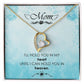 To Mom Remembrance Message I'll Hold You in Heaven Forever Necklace w Message Card-Express Your Love Gifts