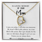 To Mom Remembrance Message I Miss You Today White Forever Necklace w Message Card-Express Your Love Gifts