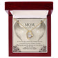 To Mom Remembrance Message If I try to say Forever Necklace w Message Card-Express Your Love Gifts