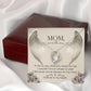 To Mom Remembrance Message If I try to say Forever Necklace w Message Card-Express Your Love Gifts