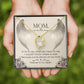 To Mom Remembrance Message If I try to say Forever Necklace w Message Card-Express Your Love Gifts