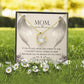 To Mom Remembrance Message If I try to say Forever Necklace w Message Card-Express Your Love Gifts