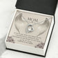 To Mom Remembrance Message If I try to say Forever Necklace w Message Card-Express Your Love Gifts