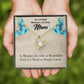 To Mom Remembrance Message Life's Beautifully Lived Forever Necklace w Message Card-Express Your Love Gifts
