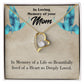 To Mom Remembrance Message Life's Beautifully Lived Forever Necklace w Message Card-Express Your Love Gifts