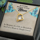 To Mom Remembrance Message Life's Beautifully Lived Forever Necklace w Message Card-Express Your Love Gifts