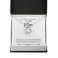 To Mom Remembrance Message Life so Beautiful White Forever Necklace w Message Card-Express Your Love Gifts