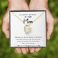 To Mom Remembrance Message Missing You White Forever Necklace w Message Card-Express Your Love Gifts