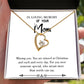 To Mom Remembrance Message Missing You White Forever Necklace w Message Card-Express Your Love Gifts