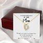 To Mom Remembrance Message Mom no Longer Here White Forever Necklace w Message Card-Express Your Love Gifts