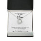 To Mom Remembrance Message Mom no Longer Here White Forever Necklace w Message Card-Express Your Love Gifts