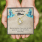 To Mom Remembrance Message Mom No Worries Forever Necklace w Message Card-Express Your Love Gifts