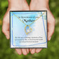 To Mom Remembrance Message Mom's Life is a Blessing Forever Necklace w Message Card-Express Your Love Gifts