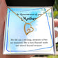 To Mom Remembrance Message Mom's Life is a Blessing Forever Necklace w Message Card-Express Your Love Gifts