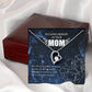 To Mom Remembrance Message Mom's Love Our Guide Forever Necklace w Message Card-Express Your Love Gifts