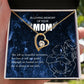 To Mom Remembrance Message Mom's Love Our Guide Forever Necklace w Message Card-Express Your Love Gifts
