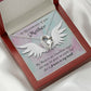 To Mom Remembrance Message Mommy Guardian Angel Forever Necklace w Message Card-Express Your Love Gifts