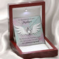 To Mom Remembrance Message Mommy Guardian Angel Forever Necklace w Message Card-Express Your Love Gifts