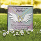 To Mom Remembrance Message Mommy Guardian Angel Forever Necklace w Message Card-Express Your Love Gifts