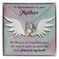 To Mom Remembrance Message Mommy Guardian Angel Forever Necklace w Message Card-Express Your Love Gifts