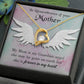 To Mom Remembrance Message Mommy Guardian Angel Forever Necklace w Message Card-Express Your Love Gifts