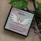 To Mom Remembrance Message Mommy Guardian Angel Forever Necklace w Message Card-Express Your Love Gifts