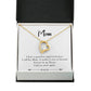 To Mom Remembrance Message Mother's Love is Eternal White Forever Necklace w Message Card-Express Your Love Gifts