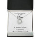 To Mom Remembrance Message Mother's Love White Forever Necklace w Message Card-Express Your Love Gifts