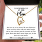 To Mom Remembrance Message Shared Life's Joy White Forever Necklace w Message Card-Express Your Love Gifts