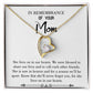 To Mom Remembrance Message Shared Life's Joy White Forever Necklace w Message Card-Express Your Love Gifts