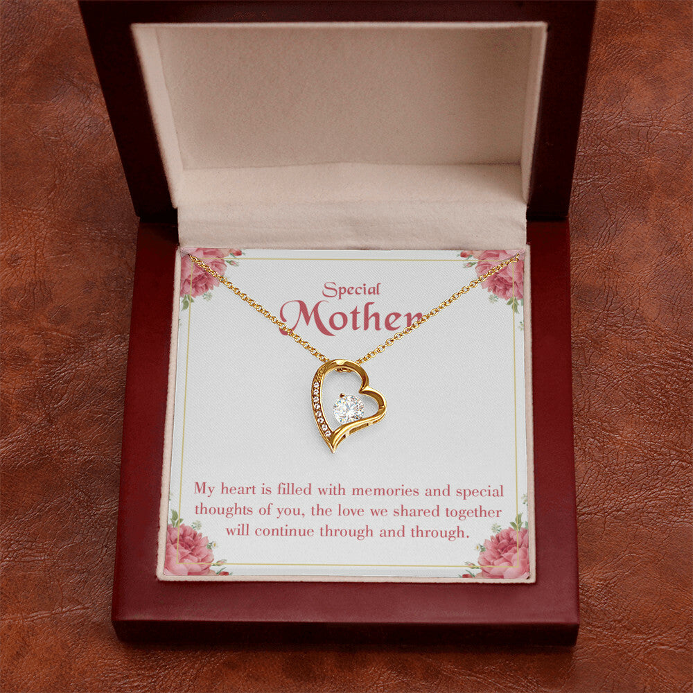To Mom Remembrance Message Special Mother Forever Necklace w Message Card-Express Your Love Gifts