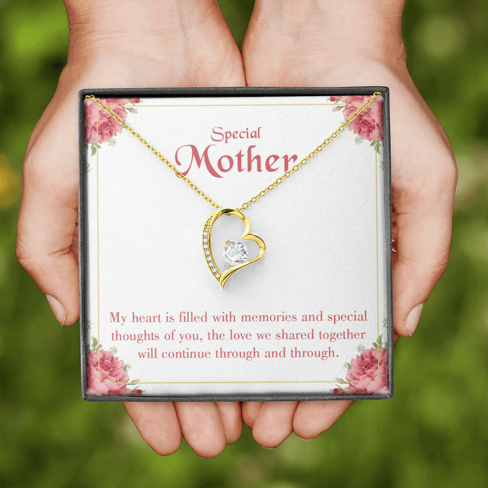 To Mom Remembrance Message Special Mother Forever Necklace w Message Card-Express Your Love Gifts